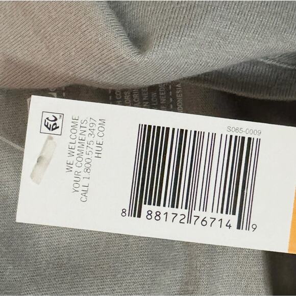 HUE Pajama Top Womens Small Gray Sleepwear Cozy Comfy Lounge Modern Minimalism - Picture 5 of 6